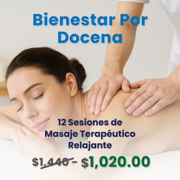 Bienestar Por Docena – 12 Masajes Terapéuticos